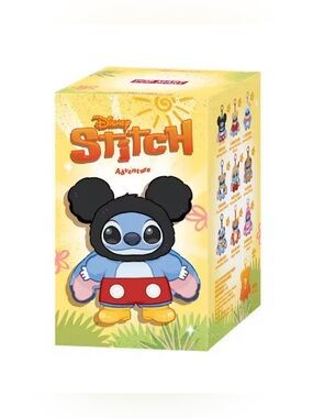 Disney Stitch Adventure Plush Keychain - Blue, Black, Red, Yellow